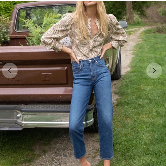 💝❤️💝 Veronica Beard Ryleigh Slim Straight Bright Blue Jeans size 28/6💝❤️💝 - Picture 2 of 12